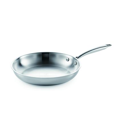 China 28cm 11 inch Sustainable Stainless Steel Frying Pan Triple Non-Stick Induction for sale