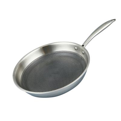 China Sustainable Restaurant Used Silver Color Stainless Steel Table Cooking Pot With Lid for sale