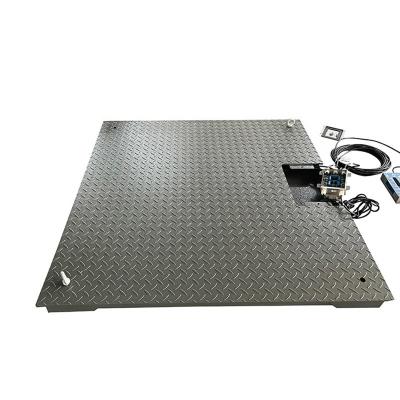 China 3T Electronic Floor Scale for Livestock Weighing Stainless Steel and Customized Size à venda