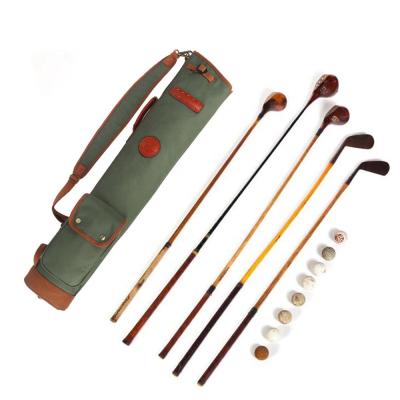 China Custom Canvas Manufacturer Canvas And Genuine Leather For Golf Bags for sale