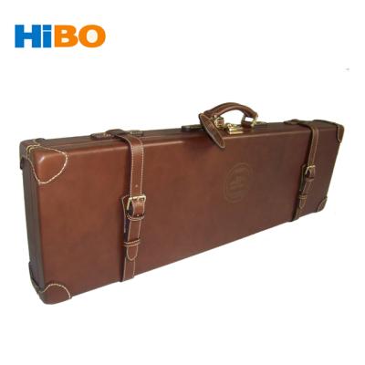 China OEM Manufacturer Genuine Leather Custom Luxury Genuine Leather Gun Case for sale