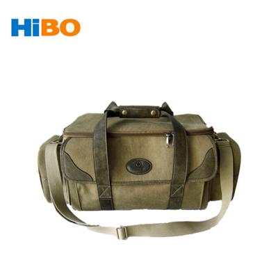 China Hot Selling Tactical Shooting Bag Canvas & Leather Hunting & Shooting Travel Bag for sale