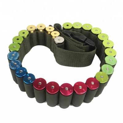 China 27 New Design 27 Shells Cheap Green Elastic Shotgun Cartridge Belt Belt Belt for sale