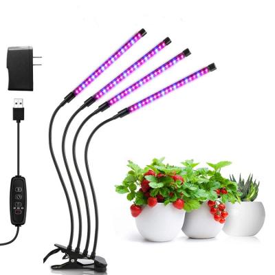 China ESTARES ReaLEDz Adjustable Intensity Grow Light with Control for Plants Seedings Flower Full Spectrum, 3/9/12HR Timer, 10 Dimmable USB Phyto Lamp for sale