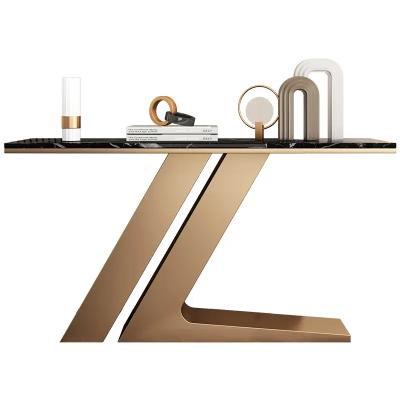 China Italian Light Durable Modern Hallway Furniture Hallway Gold Console Table Luxury Console Tables for sale