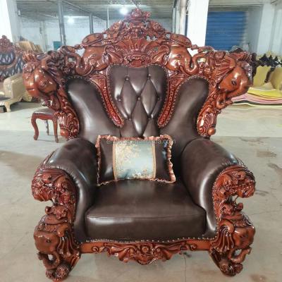 China Classic Living Room Tufted Hot Selling Solid Wood Leather Sofa Frame Living Room Home Furniture for sale