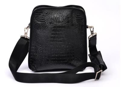 China Custom Fine Handicraft Fashion Mens Leather Bag with Nylon Lining for sale