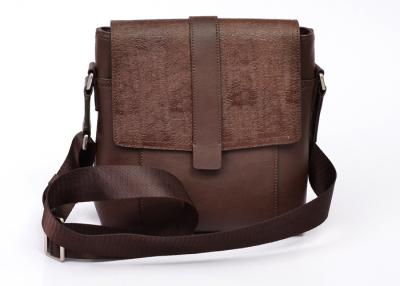 China Bolso del cuero auténtico de Brown para el hombre, correa de hombro de nylon de las correas en venta