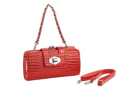 Chine Sac de Crossbody des petites de rouge d'unité centrale femmes de cuir avec 16 cases de tri à vendre