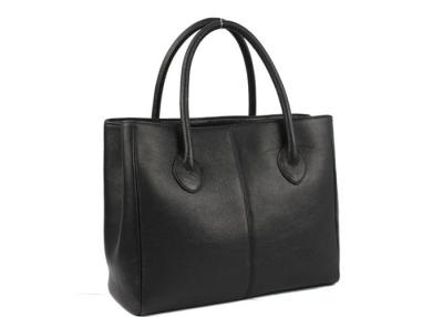 Chine Fermeture magnétique moyenne de bouton cachée par Satchel de noir du sac en cuir des femmes supérieures de grain à vendre