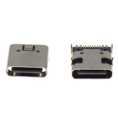 China Charging Molding Type C 16P USB C PCB USB 3.1 Socket Interface Three USB Female Connector L=7.35MM for sale