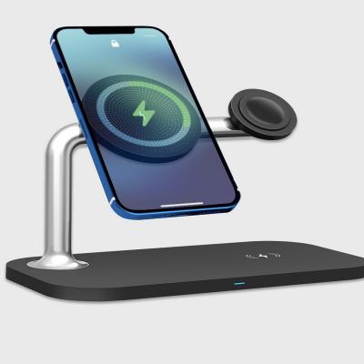 China 2022 Best Selling 3in1 Qi 10W 15W Magnetic Wireless Charger Mobile Phone Charger OEM 2022 Household Electrical Appliances for sale