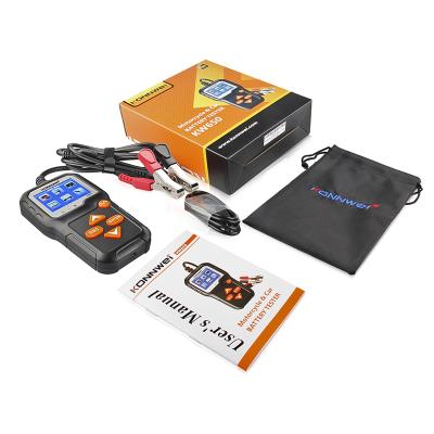 China All Car KONNWEI KW650 12V 6V Battery Installation Analyzer Car Motorcycle Battery Tester for sale