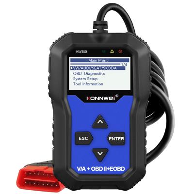 China For All VAG KONNWEI KW350 Series Check Engine Light EPB ABS SRS OBD2 Scanner Automotive Diagnostic Code Reader For VW Au-Di Sko-DA Seat for sale