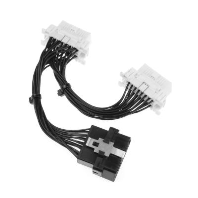 China 16 Pin Female Extension Opening Cable Car Interface Connector OBD2 OBD II Diagnostic Converter OBD2 Male Female Cable OBD2 OBD 16 Pin Female Extension Opening Cable for sale