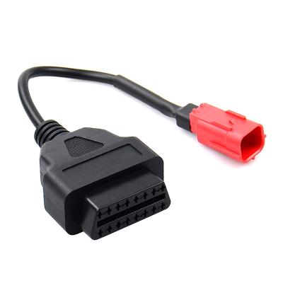 China Wholesale Motorcycle Cables Factory Wholesale 6 Pin To 16 Pin OBD Cable Diagnostic Adapter For Honda Motorcycle for sale