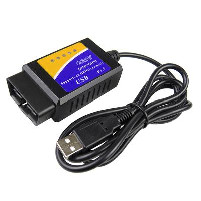 China Supports ATAL ATPPS Controls Auto OBD/OBDII OBD2 Code Reader Scanner ELM327 USB Car Diagnostic Tool Interface V1.5 Version For Engine Fault Code for sale