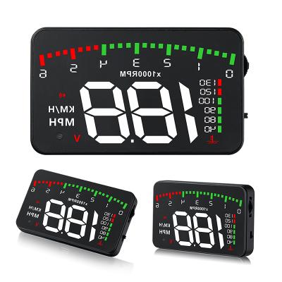 China Clock Car-styling Exceed Speed ​​Limit Windshield Projector Warning Alarm System HUD Head Up Display for sale