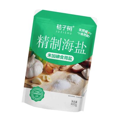 China DeLuTe China Factory Moisture Proof Custom Printed Vertical Bath Salt With Resealed Packaging Bag for sale