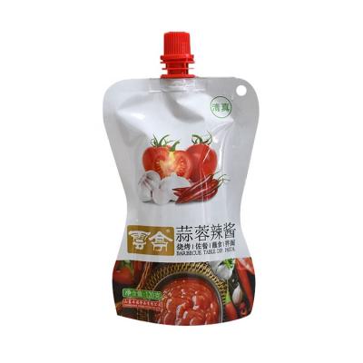 China Food Beverage Spout Disposable Plastic Packaging Spout Bag for sale