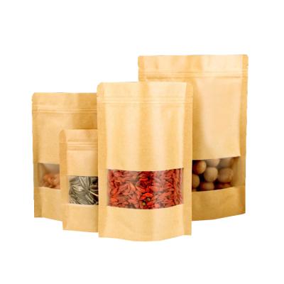 China DeLuTe China factory custom shopping brown food kraft paper bag moisture proof bag with handle for sale