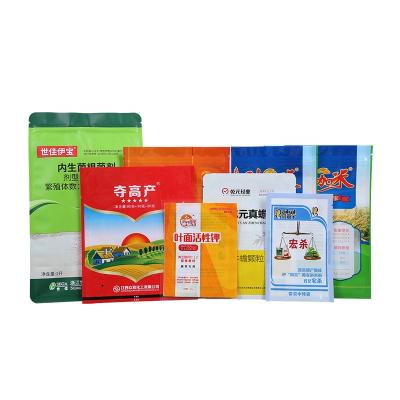 China Barrier DeLuTe China Factory Customized Printing Stand Up Pouch Bag Resealable Seed Packing Bag for sale