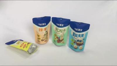 China Matte Printing Mix Nuts Stand Up Zipper Bags With Clear Window Manufacturers for sale