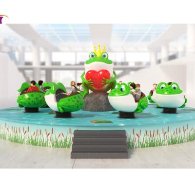 China 2021 Fiberglass Amusement Park Rides Kids Games Love Frog Ride for sale