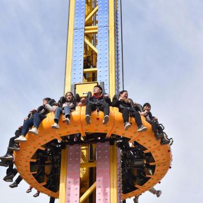 China High Quality Amusement Park Thrill Adults Amusement Ride Spinning Free Fall Sky Drop Ride For Sale for sale