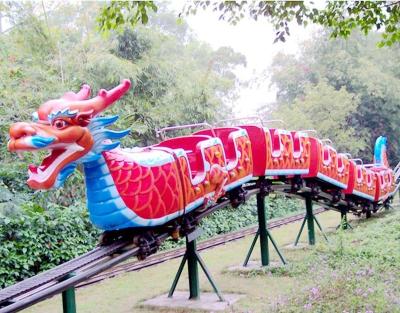 China Funfair Equipment Funfair Equipment Kids Amusement Rides Slide Dragon Mini Roller Coaster for sale