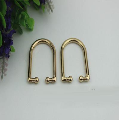 China 2018 China factory hot selling best quality lowest pice zinc alloy D shape bag accessories for sale