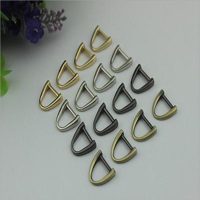 China Best fashion gun metal color zinc alloy d ring,11mm metal bag d ring for sale