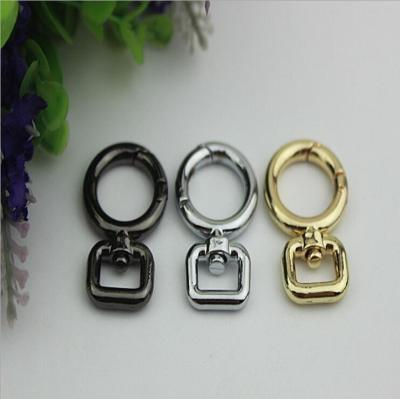 China DIY Sewing handmade zinc alloy 16mm bag spring o rings for dog pet collar for sale