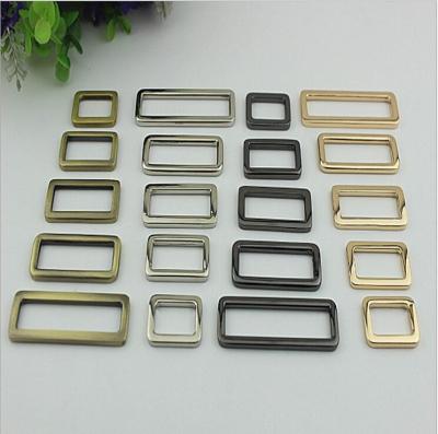 China Wholesale Factory Made Thickness 3.5 MM Zinc Alloy Metal Square Buckle For Handbag for sale