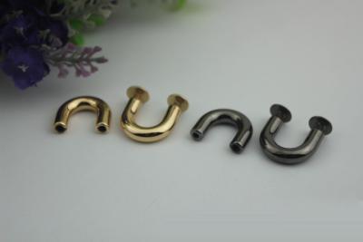 China Handbag accessory gunmetal color 10 mm zinc alloy metal arch bridge for purse for sale