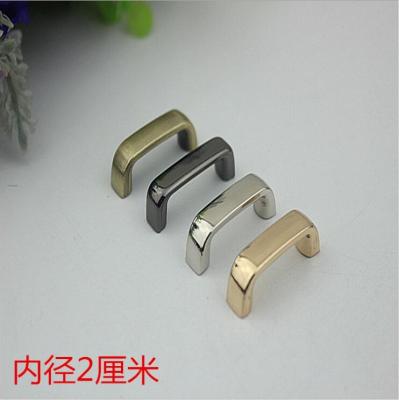 China Luxury handbag fitting light gold zinc alloy 20 mm metal arch bridge with high polishing for sale