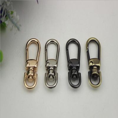 China Multi-color provide zinc alloy handbag 8 mm d shape nickel color strap snap hook for sale