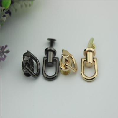 China Hot products gold 10 mm metal strap buckles decorative rivets for leather handbag for sale