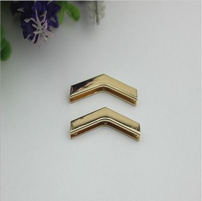 China Designer handbag hardware decorative accessories gold metal corner angles protector for sale