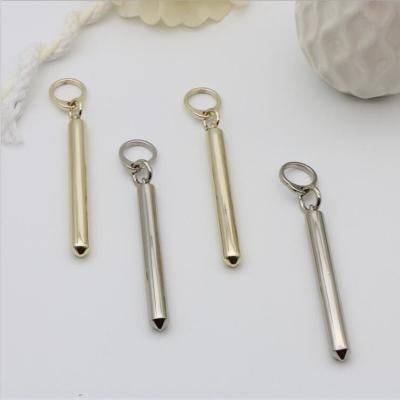 China Custom high end shiny gold zinc alloy 53.7 mm metal zipper puller for bags for sale