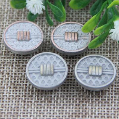 China 2018 Explosion models spiral high-grade anti brass color alloy 17 mm jeans buttons for apparel accessories for sale