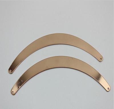 China Cheap price iron sheets gold curve shape shoelace metal accessories buckles for shoe for sale