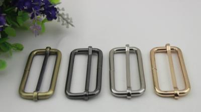 China ECO -friendly multi-color 50 mm iron metal adjustable buckle for bag belt fittings for sale