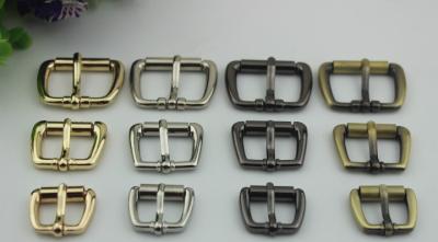 China Custom 20 MM Gunmetal Color Metal Roll Pin Bag Belt Buckle Bag Hardware for sale