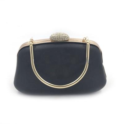 China New design diamond decoration gold handbag box clutch frame for ladies purse for sale