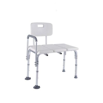 China 1.0MM Steel Frame Adjustable Aluminum Shower Chair Bath Seat For Elderly for sale