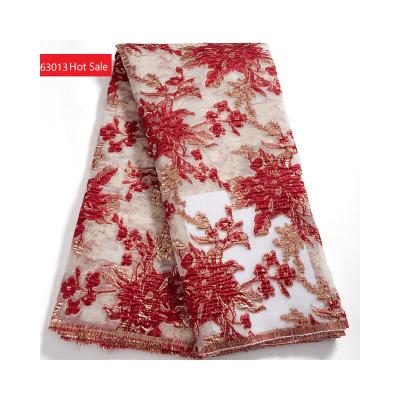 China 2022 Latest Design 2022 Brocade Jacquard Breathable Lace Fabric French Lace Fabric for sale