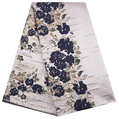 China High Quality Breathable Lace Fabric Nigeria Flower Lace Jacquard Fabric African Dress Dresses for sale