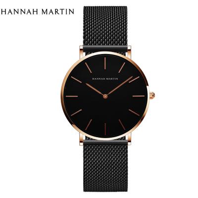 China Full Calendar Hannah Martin Stainless Steel Quartz Female original waterproof Japan custom designs with my logo to make your own watch brand for sale