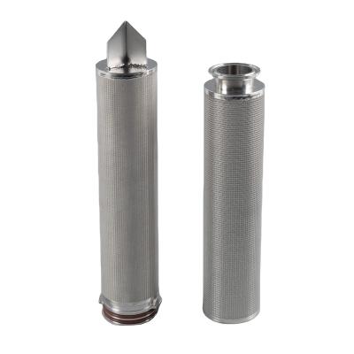 China Machinery Repair Shops Customized Size 10 20 30 Inch Stainless Steel Filter Cartridge Pleated Sintered Metal Candle Filter for sale